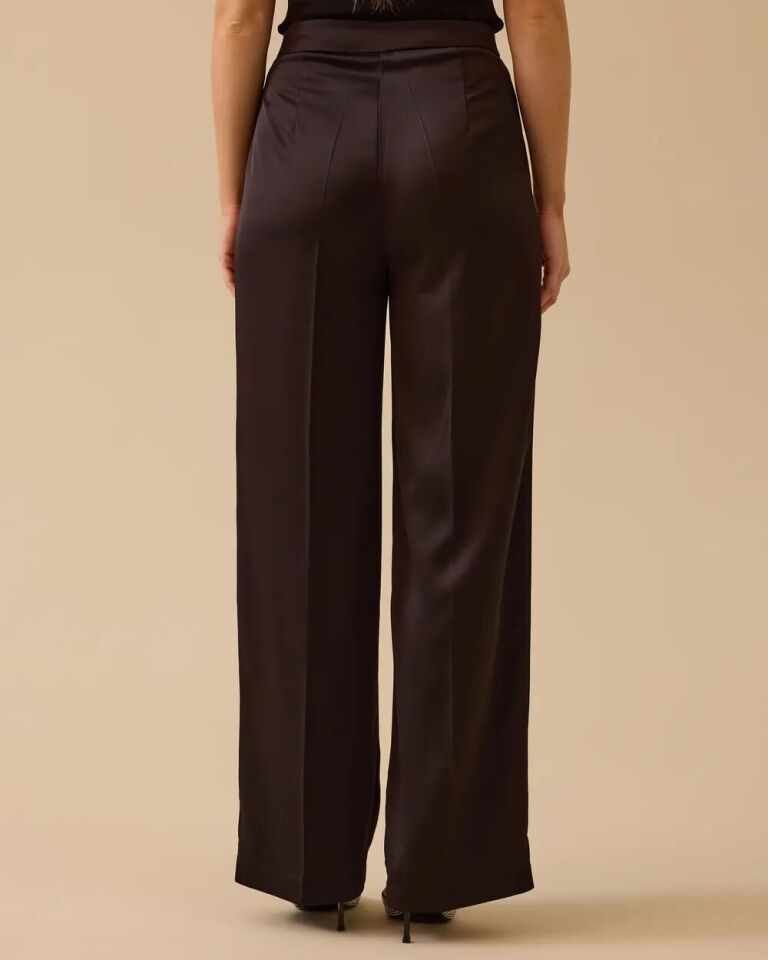 10022 BELİ GİZLİ DÜĞMELİ CEPLİ ÖNÜ FERMUARLI PANTOLON #03-25#