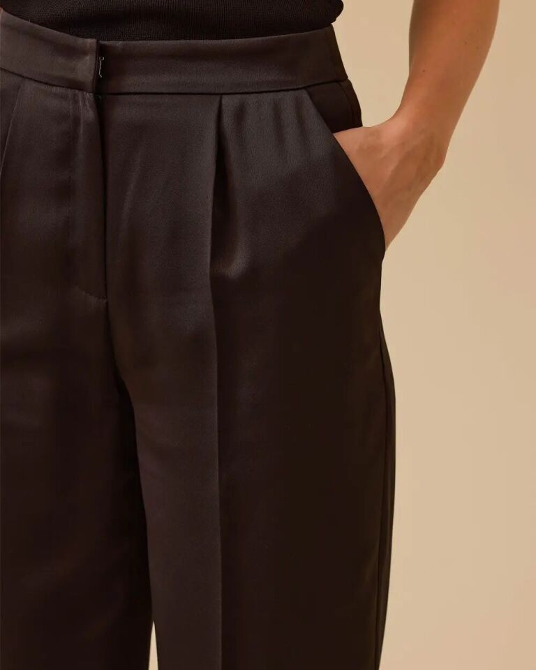 10022 BELİ GİZLİ DÜĞMELİ CEPLİ ÖNÜ FERMUARLI PANTOLON #03-25#