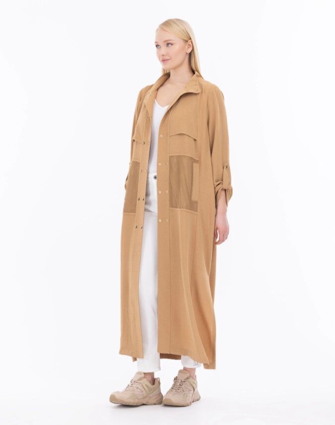 1001 PARDESÜ ÖNÜ ÇİFT ÇIT ÇIT DÜPMELİ FİLE CEPLİ KATLANABİLİR KOLLU PARDESÜ QYS PARDESÜ 232801001 #23-04#