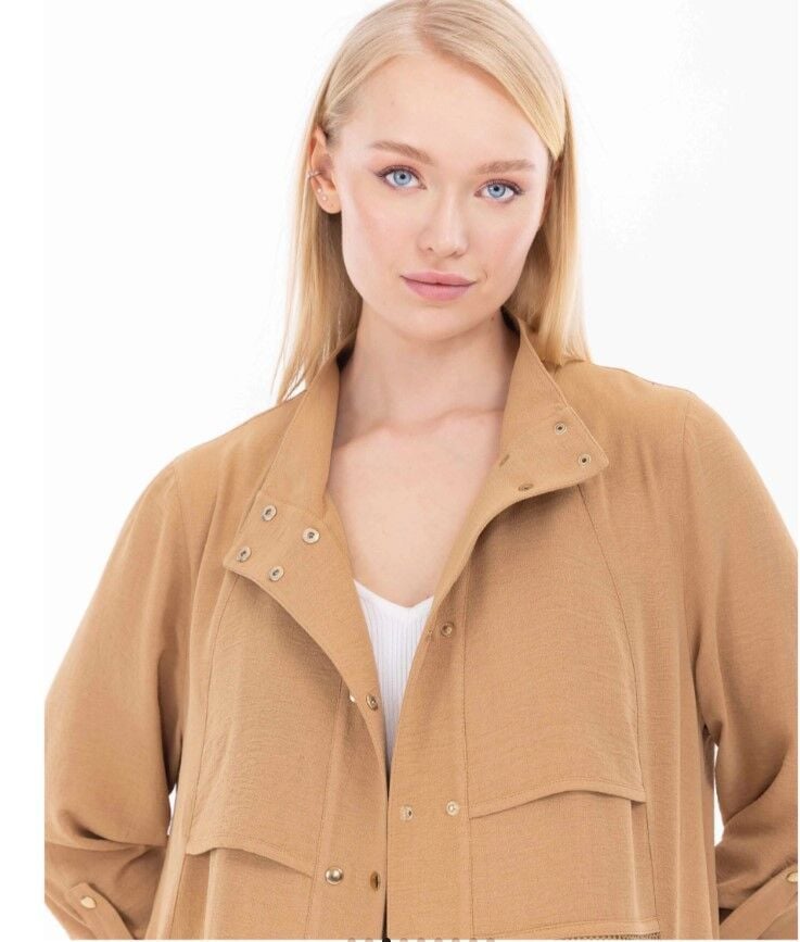 1001 PARDESÜ ÖNÜ ÇİFT ÇIT ÇIT DÜPMELİ FİLE CEPLİ KATLANABİLİR KOLLU PARDESÜ QYS PARDESÜ 232801001 #23-04#