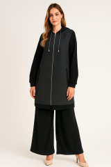 56095 KAPİŞONLU KOLLARI FİTİLLİ ALT KISMI KAPİTONELİ FİTİLLİ TAKIM #10-25#