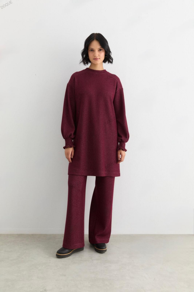 56104 ÖNDEN YARIM FERMUARLI TUNİK UCU OVAL SİM İPLİKLİ TAKIM #10-25#