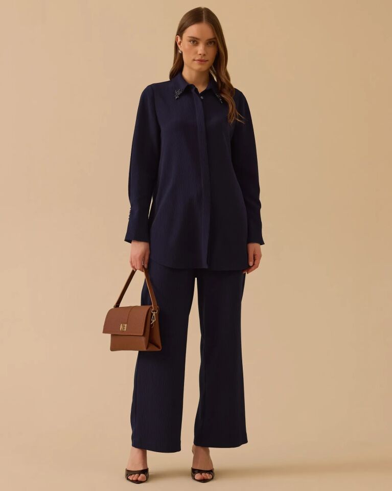 1008 TAŞ DETAYLI GÖMLEK  #26#