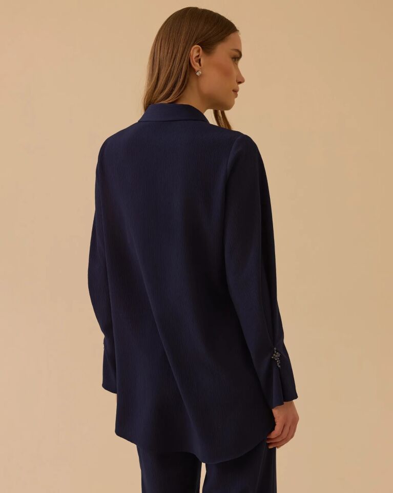 1008 TAŞ DETAYLI GÖMLEK  #26#