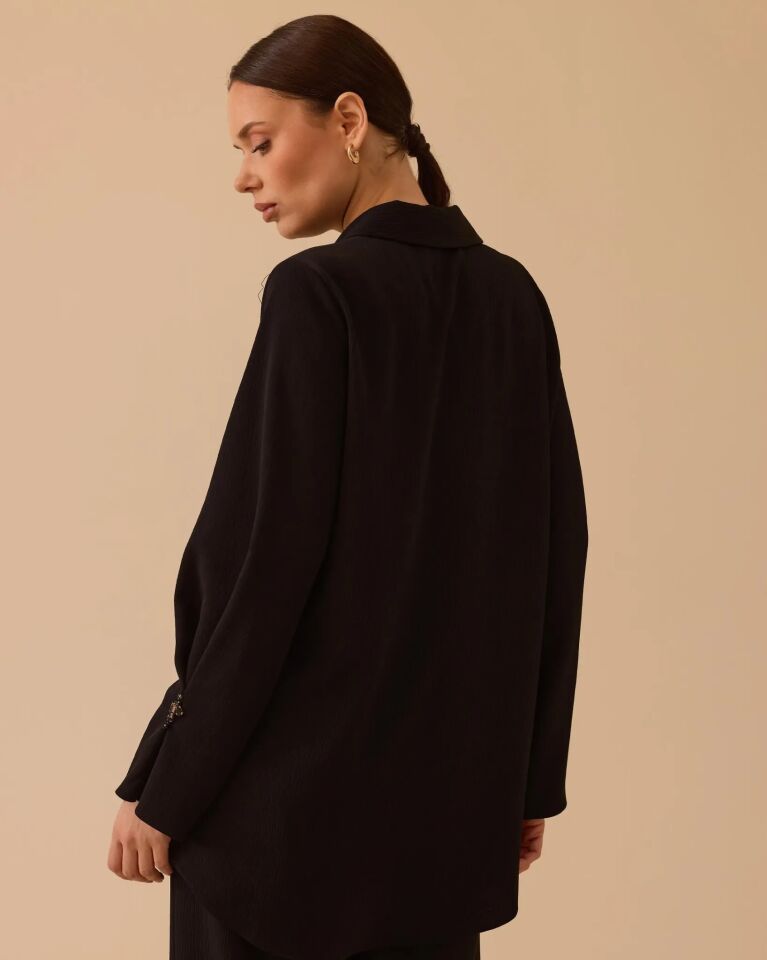 1008 TAŞ DETAYLI GÖMLEK  #26#