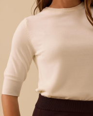 10004 KISA KOL TRİKO BLUZ  10002521710004 #10-25#