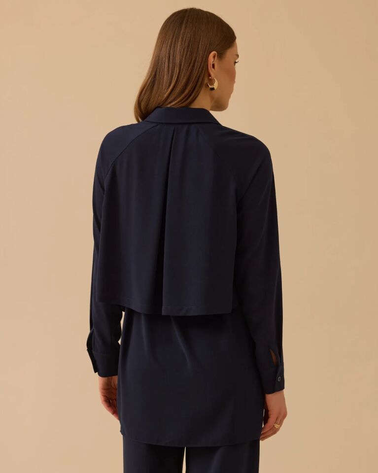 1011 KATMANLI BAĞLAMALI DETAYLI TUNİK #26#