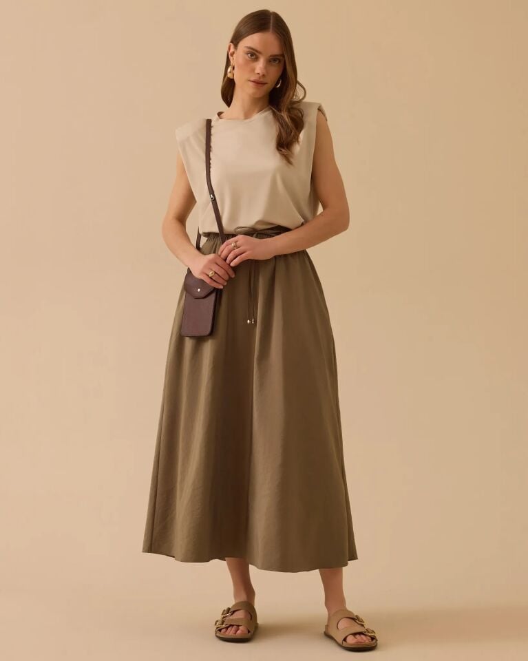 1018 BAĞCIKLI UZUN ETEK #26#