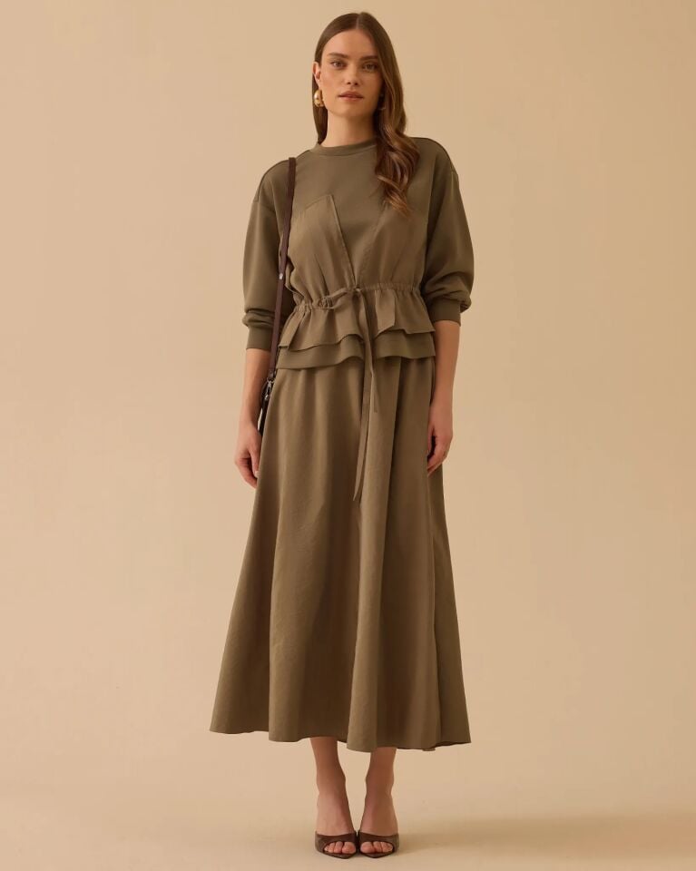 1018 BAĞCIKLI UZUN ETEK #26#