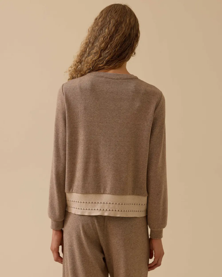 10030 SIFIR YAKA ÖNDEN ÇITÇITLI ALT KISMI LASTİK DETAYLI GÜNLÜK CEKET 10002521710030 #10-25#