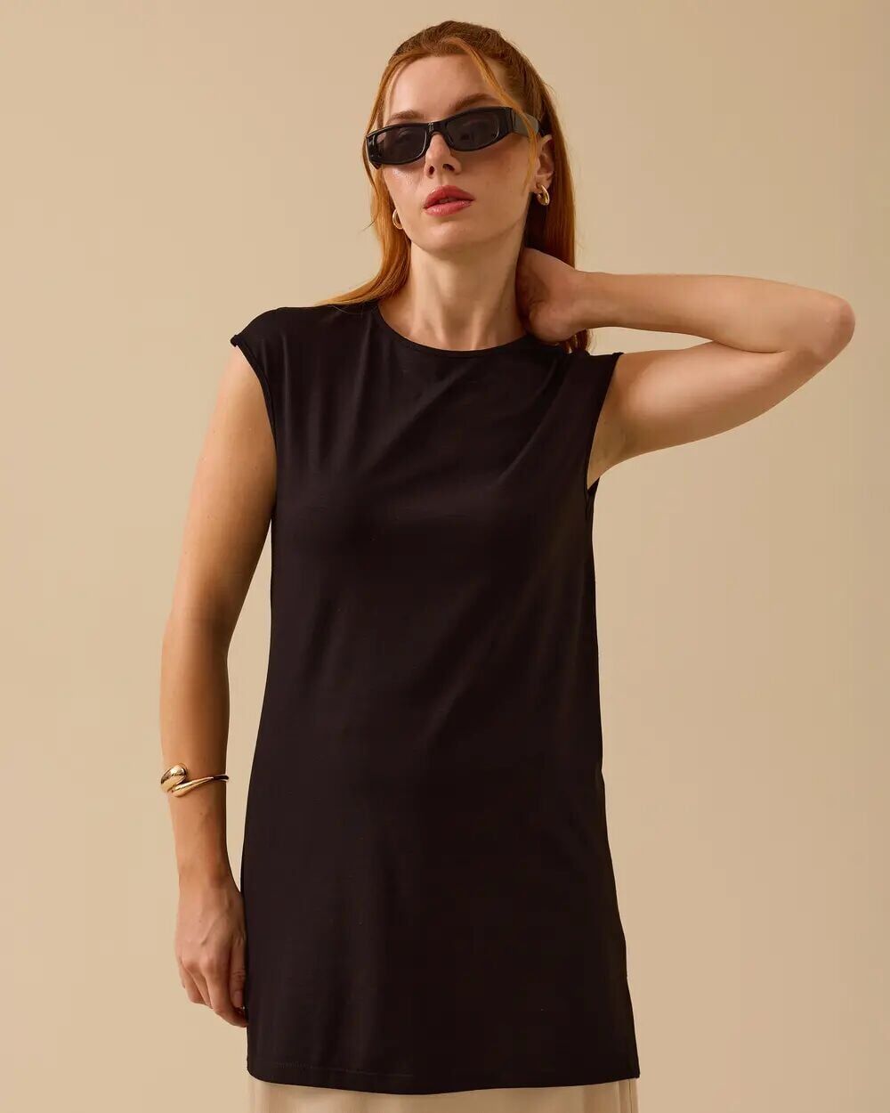 1001 SIFIR YAKA SIFIR KOL KOLSUZ T-SHİRT #03-25#