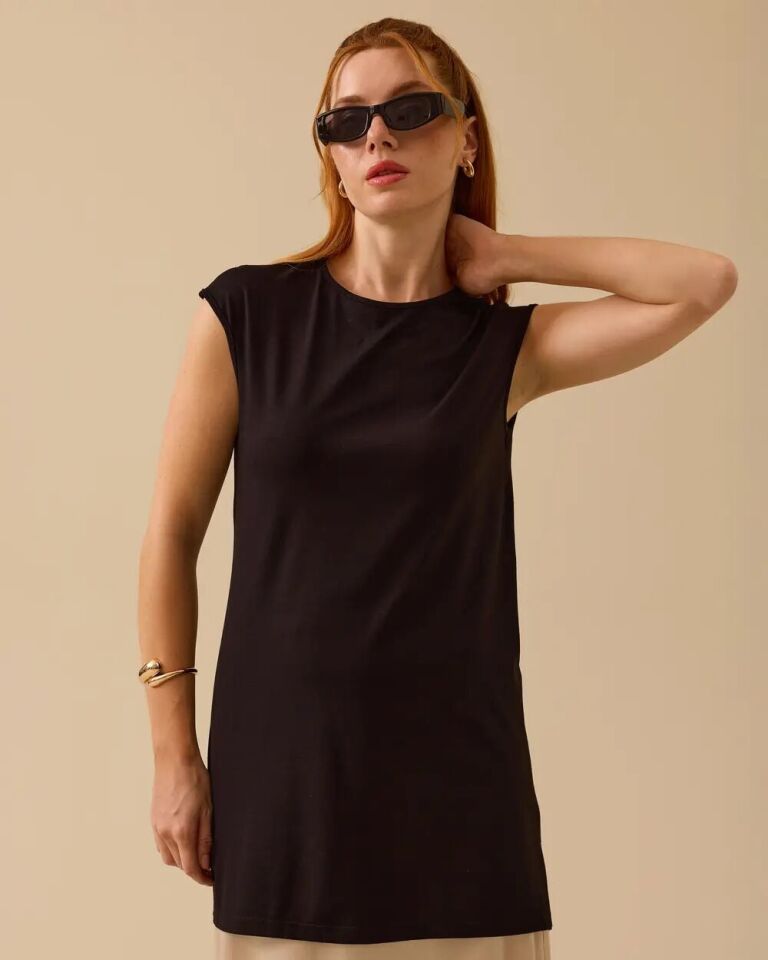 1001 SIFIR YAKA SIFIR KOL KOLSUZ T-SHİRT #03-25#