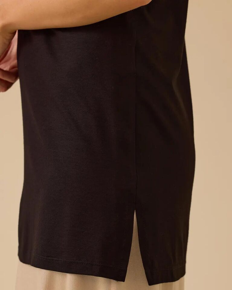 1001 SIFIR YAKA SIFIR KOL KOLSUZ T-SHİRT #03-25#